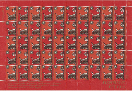 Julemærkeark 1971, Glædelig jul, godt nytår