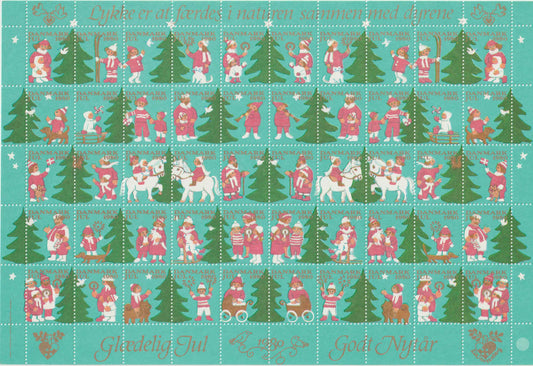 Julemærkeark 1980, Glædelig jul, godt nytår