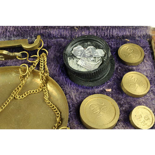 Et sæt vægte med lodder