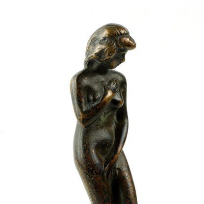 Bronze figur af kvinde