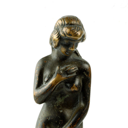 Bronze figur af kvinde