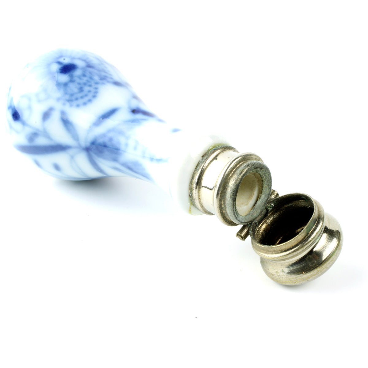 elegant parfume flaske / flacon med musselmalet mønster