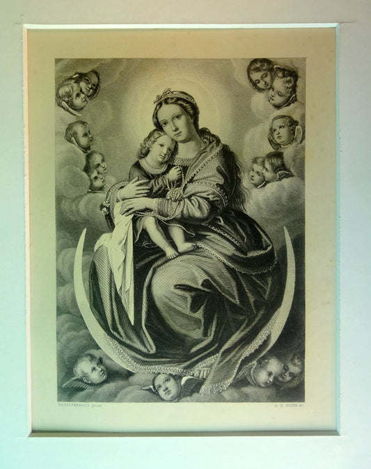 Fra en serie af gamle stik, sat i nyere passpartout, uindrammet.