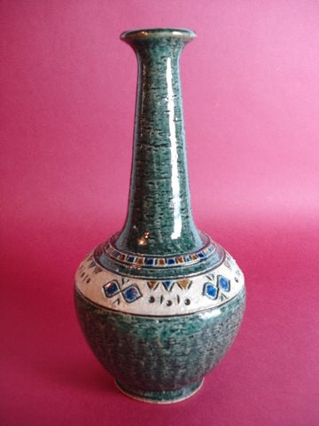 Yngve Blixt vase - Antikbutik hos Auktion-Antik.dk. Yngve Blixt for Höganæs. Vase 1966, ca. 22 cm