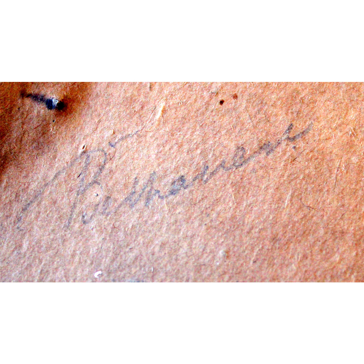 Guld ramme med guirlande på rammens øverste kant