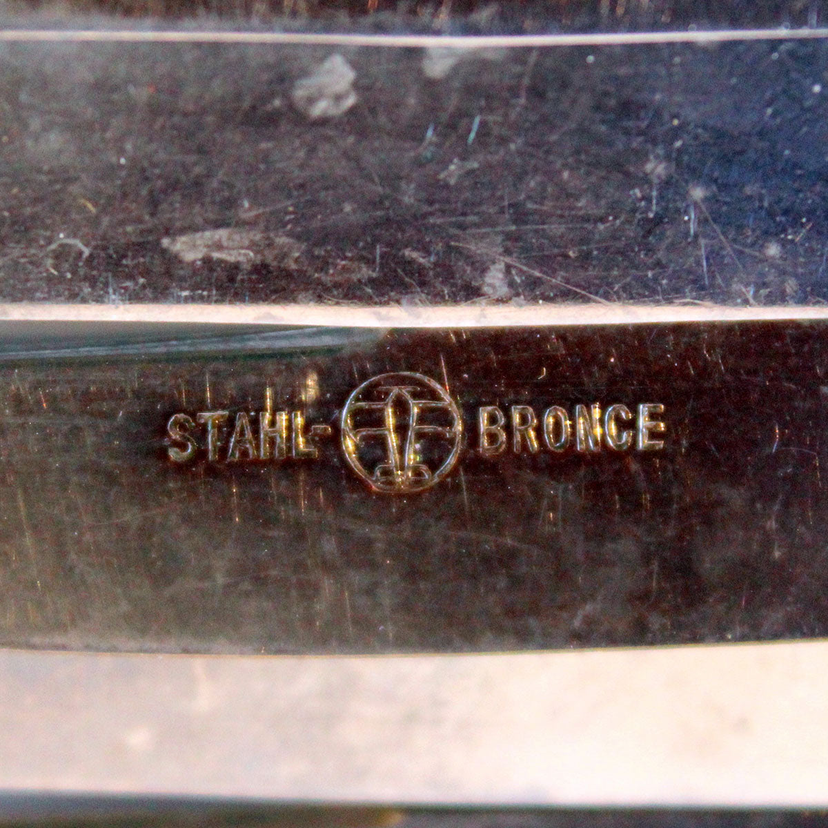 Seks frugtknive stemplet STAHL bronce