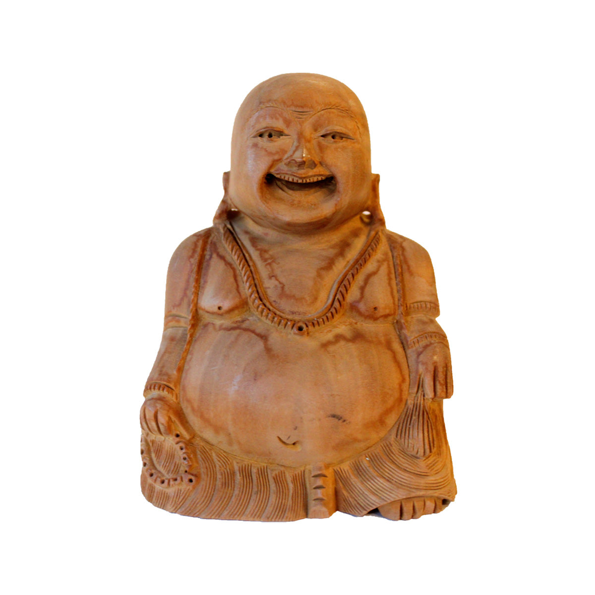 Særdeles flot buddha/budai af træ fra Krejlerkongen