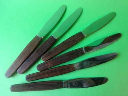 Frugtknive (seks stk) fremstillet af Lundtofte med stempel