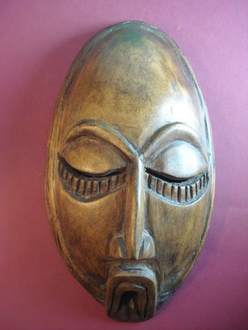 Afrikansk maske antagelig Vestafrika