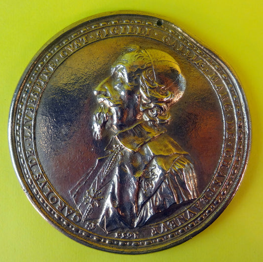 Stor mindemedalje i bronze for Charles de l'Aubespine