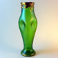 Antagelig fransk vase i art nouveau stil. Mundblæst glas