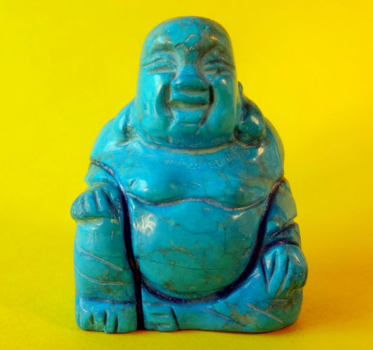 Buddha figur af turkish farvet sten