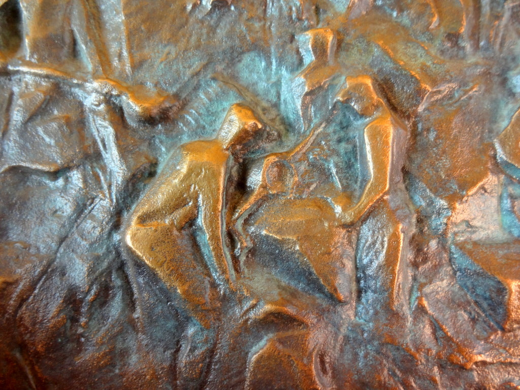 Bronze relief