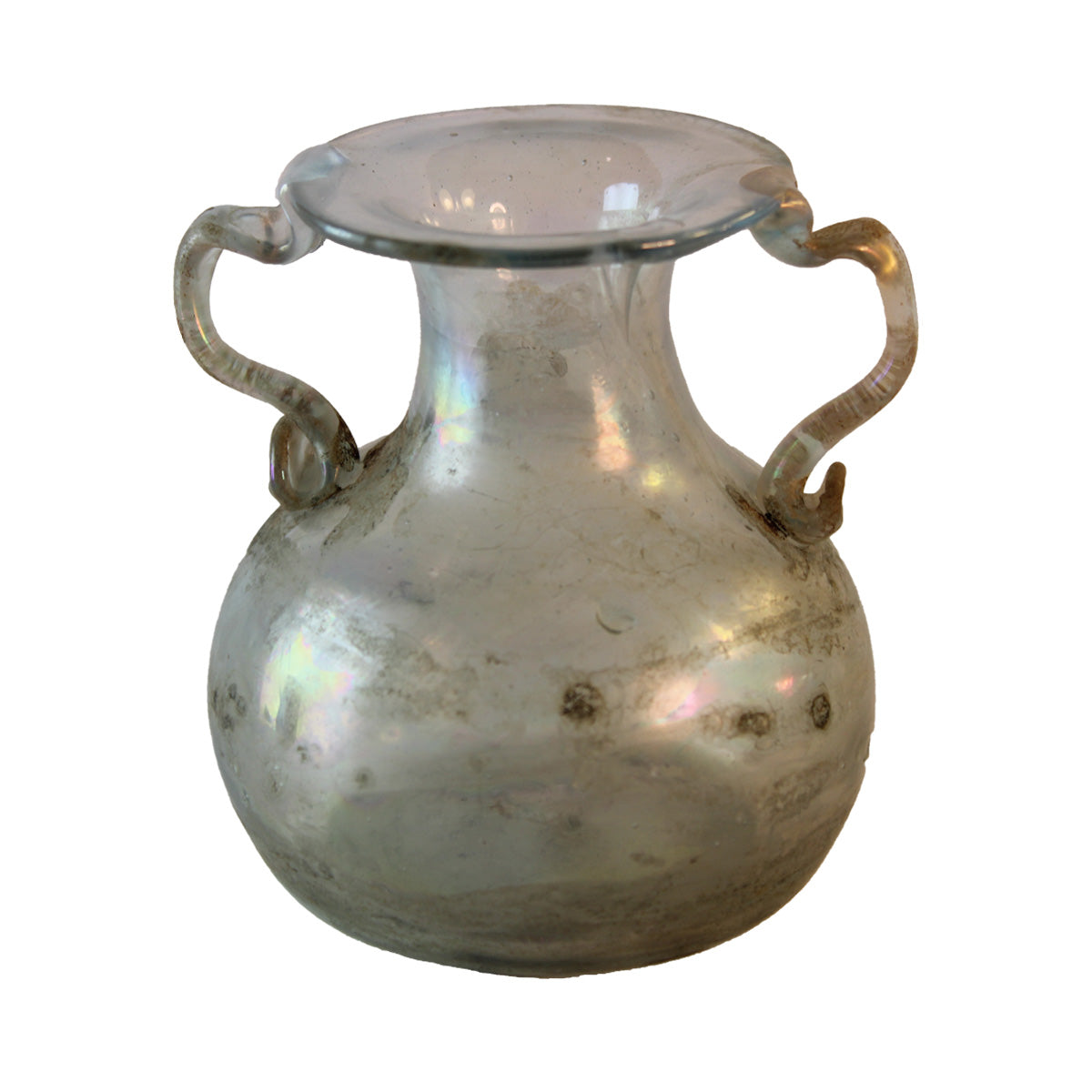 Lille romersk glasflaske antagelig til olie