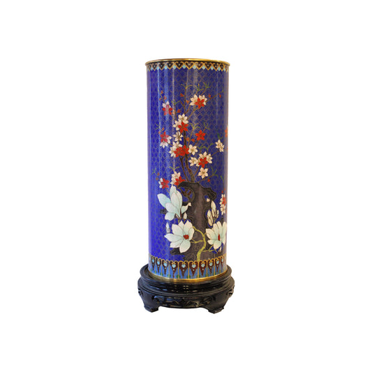 Meget stor kinesisk cloisonne vase