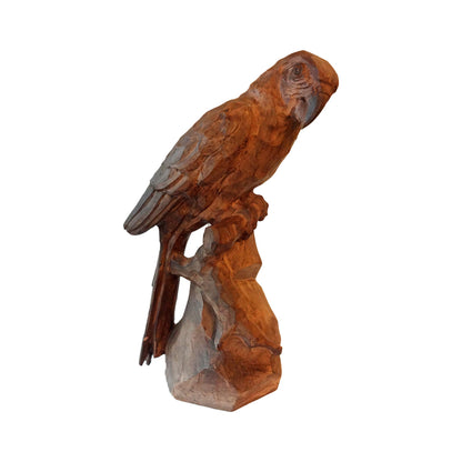 Art nouveau papegøje af fajance fra firmaet Imperial Amphora